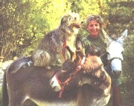 Flora Berger sur le sentier de Stevenson à Luc